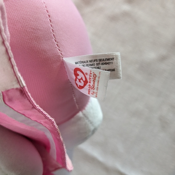 Hello Kitty Ty Beanie Buddy Baby cheerleader with pom pom 11" plush toy with tag - Picture 11 of 13